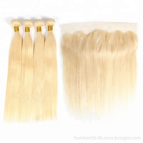 Top Quality Beauty Products 613 Color Brazilian Hair Lace Frontal 13 By 4 100% Unprocessed Virgin Human Hair Transparent Lace